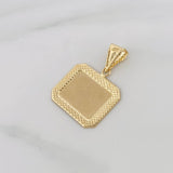 Rectangular Plate Pendant 1.05g / 1 in 18K Yellow Gold