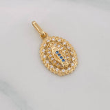 Dije Medalla Virgen Milagrosa 1.65g / 1 in Oro Amarillo 18K
