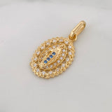 Dije Medalla Virgen Milagrosa 1.65g / 1 in Oro Amarillo 18K