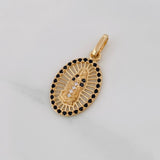 Pendant Guadalupe Virgin Medal 1.65g / 1 in 18K Yellow Gold