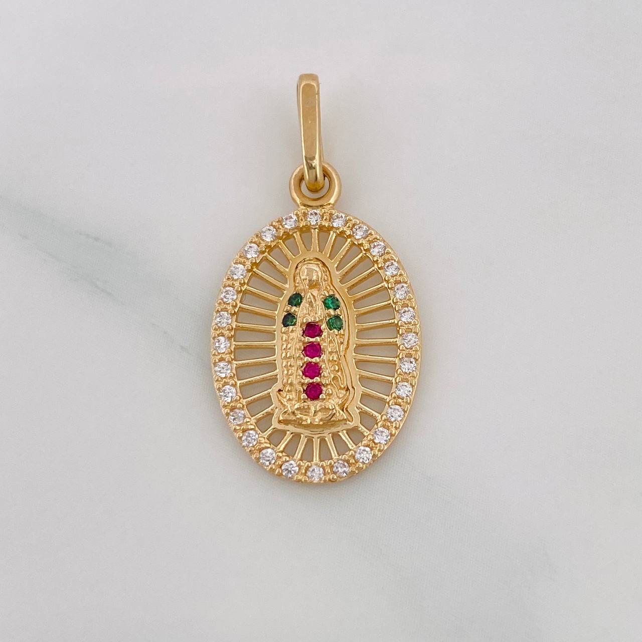 Dije Medalla Virgen Guadalupe 1.65g / 1 in Oro Amarillo 18K