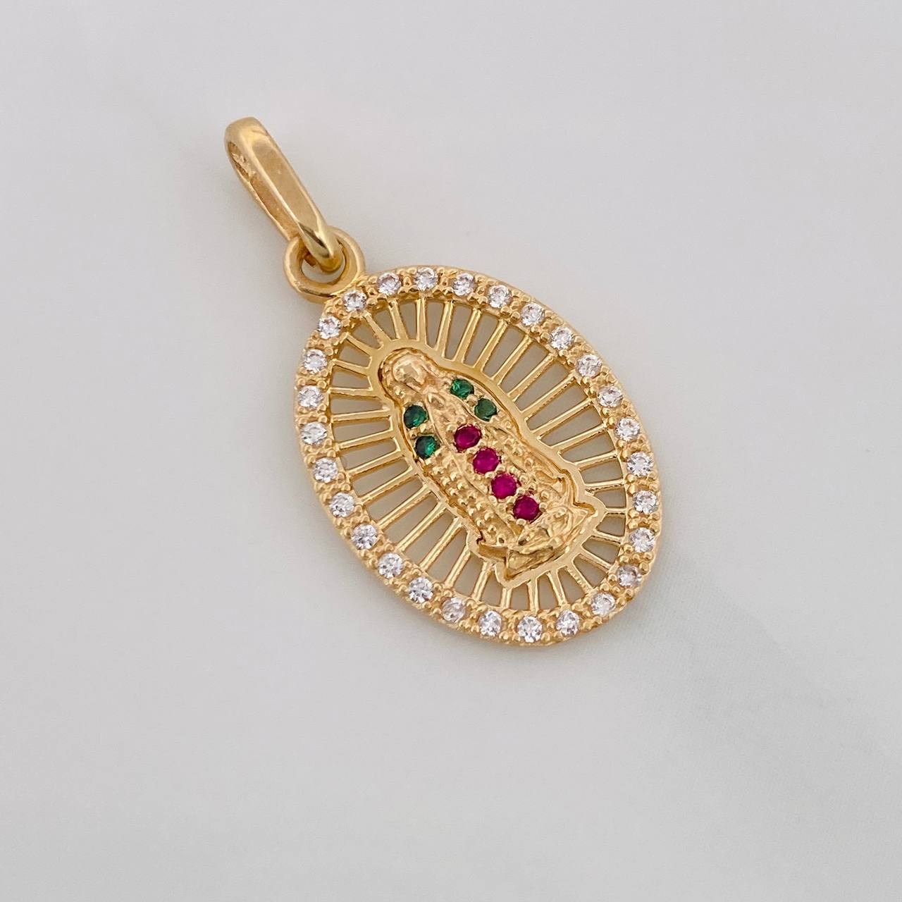 Dije Medalla Virgen Guadalupe 1.65g / 1 in Oro Amarillo 18K