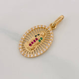 Dije Medalla Virgen Guadalupe 1.65g / 1 in Oro Amarillo 18K