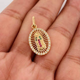 Dije Medalla Virgen Guadalupe 1.65g / 1 in Oro Amarillo 18K