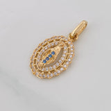 Dije Medalla Virgen Milagrosa 1.6g / 1 in Oro Amarillo 18K