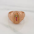 Anillo Virgen Guadalupe 4.55g / T6 1/2 Oro Rosa 18K