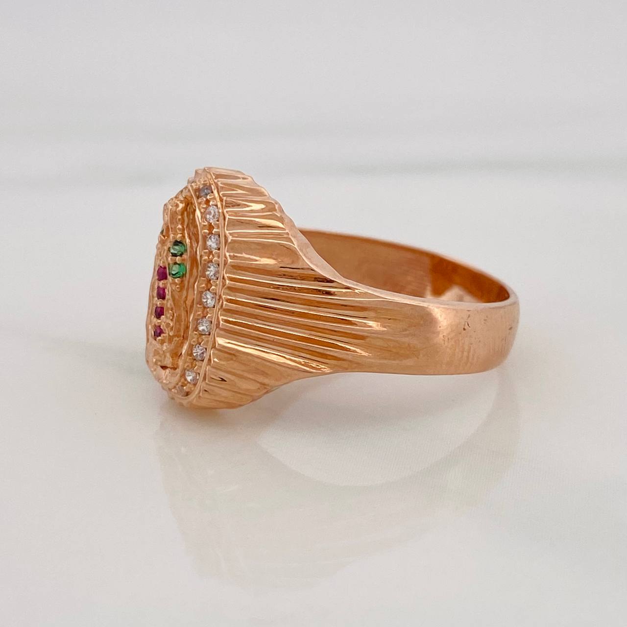 Anillo Virgen Guadalupe 4.55g / T6 1/2 Oro Rosa 18K