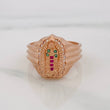 Virgin Guadalupe Ring 4.1g / T5 3/4 18K Rose Gold