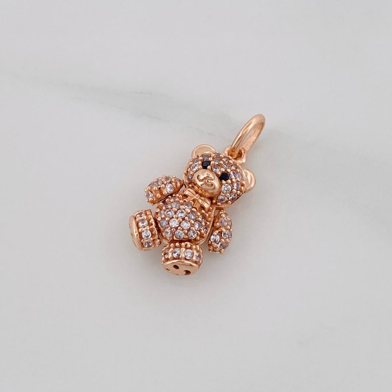 Dije Oso Articulado 2.65g / 3/4 in Oro Rosa 18K