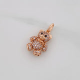 Dije Oso Articulado 2.65g / 3/4 in Oro Rosa 18K