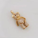Articulated Bear Pendant 4.35g / 1 in Yellow Gold 18K