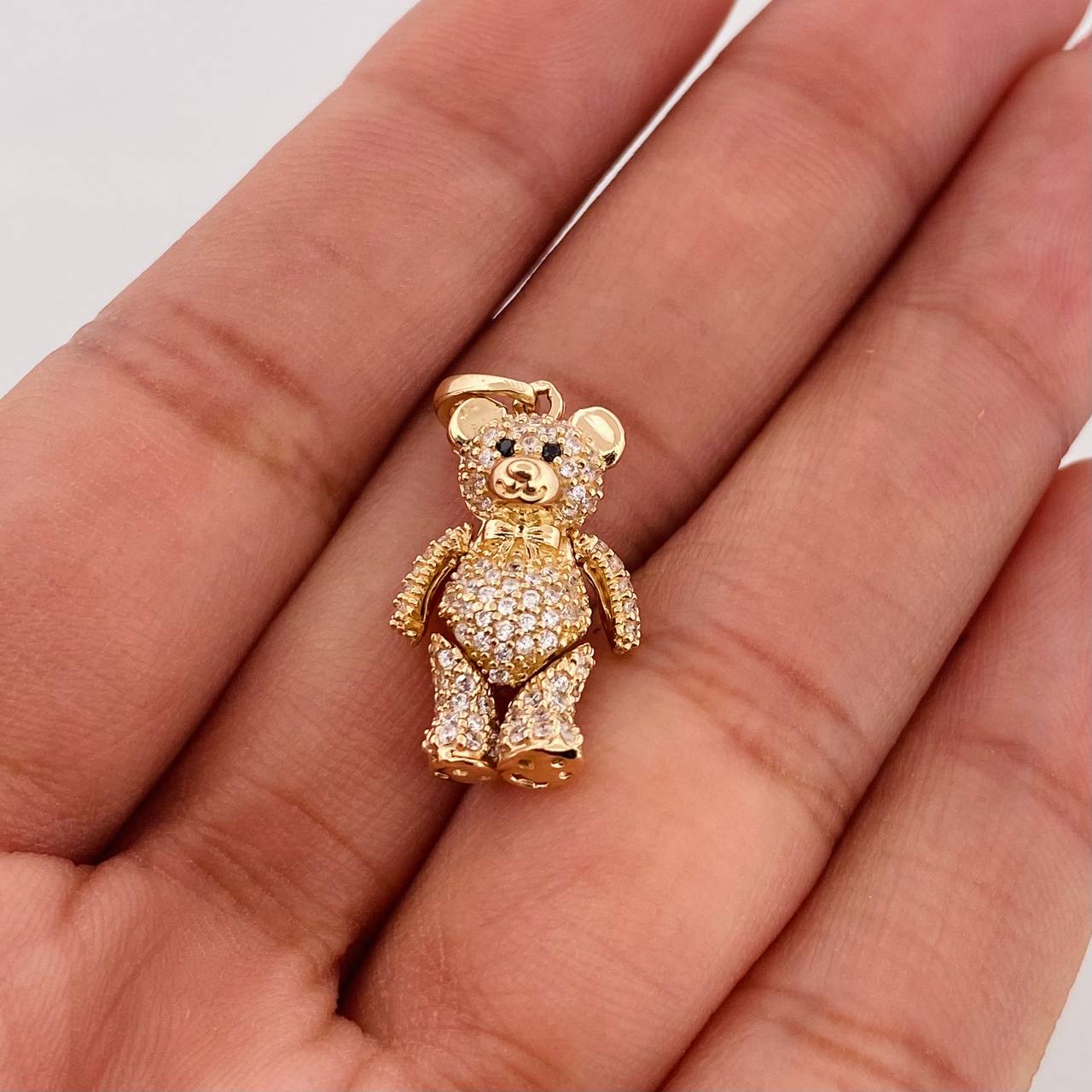 Articulated Bear Pendant 4.35g / 1 in Yellow Gold 18K