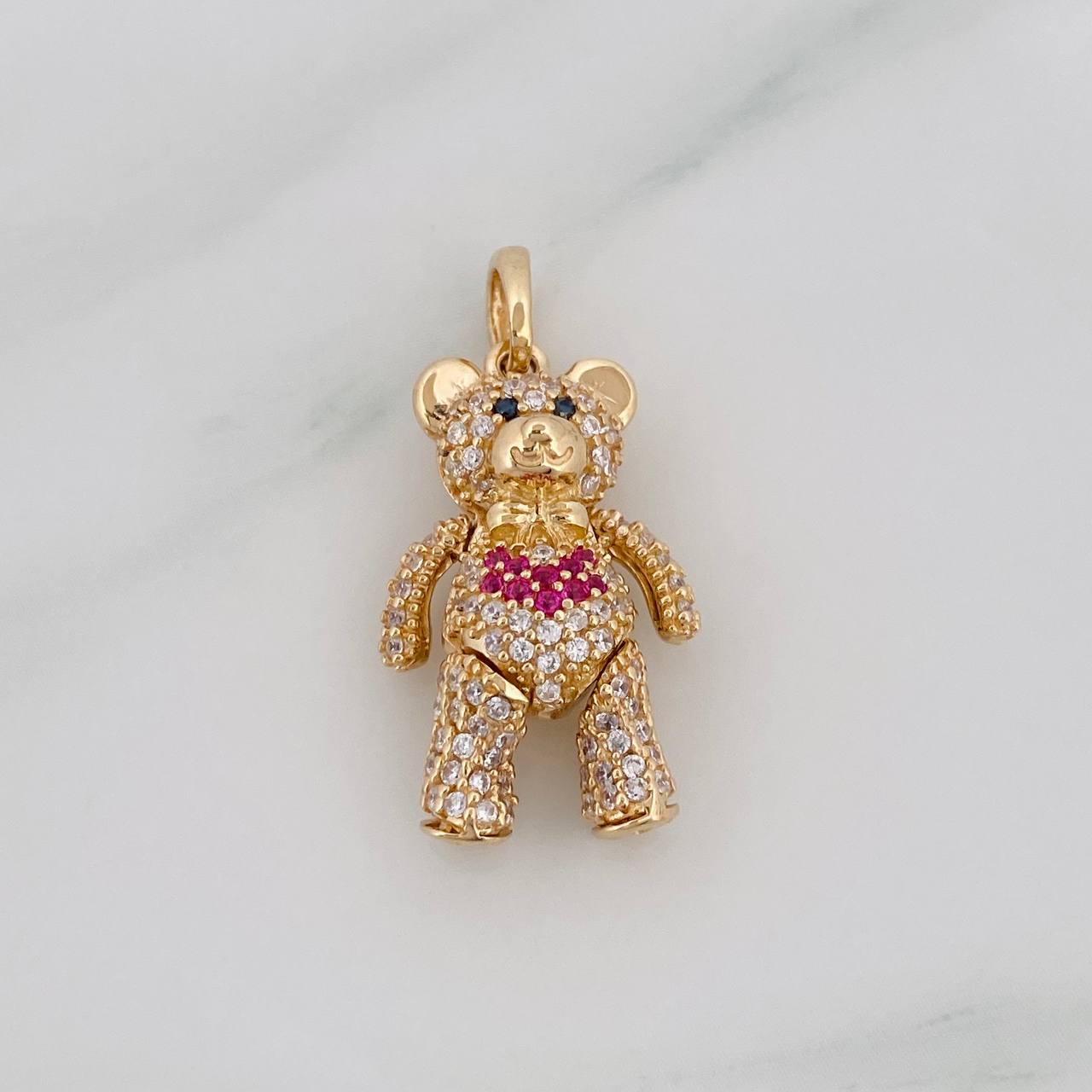 Dije Oso Articulado 4.35g / 1 in Oro Amarillo 18K