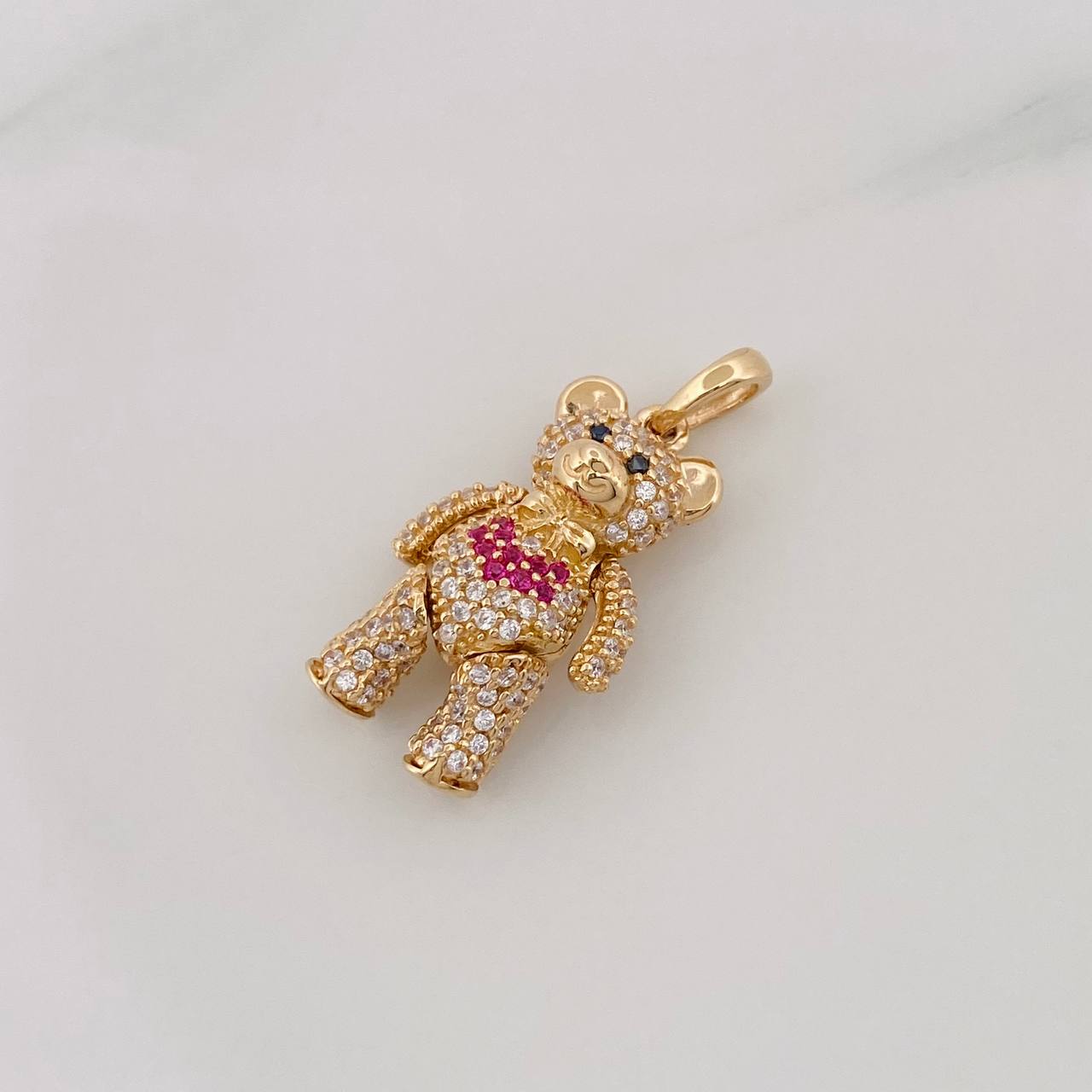 Dije Oso Articulado 4.35g / 1 in Oro Amarillo 18K