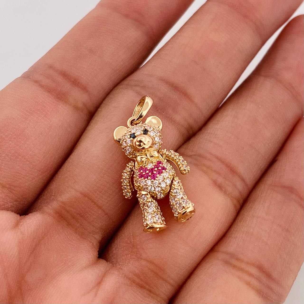 Dije Oso Articulado 4.35g / 1 in Oro Amarillo 18K