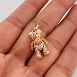Dije Oso Articulado 4.35g / 1 in Oro Amarillo 18K