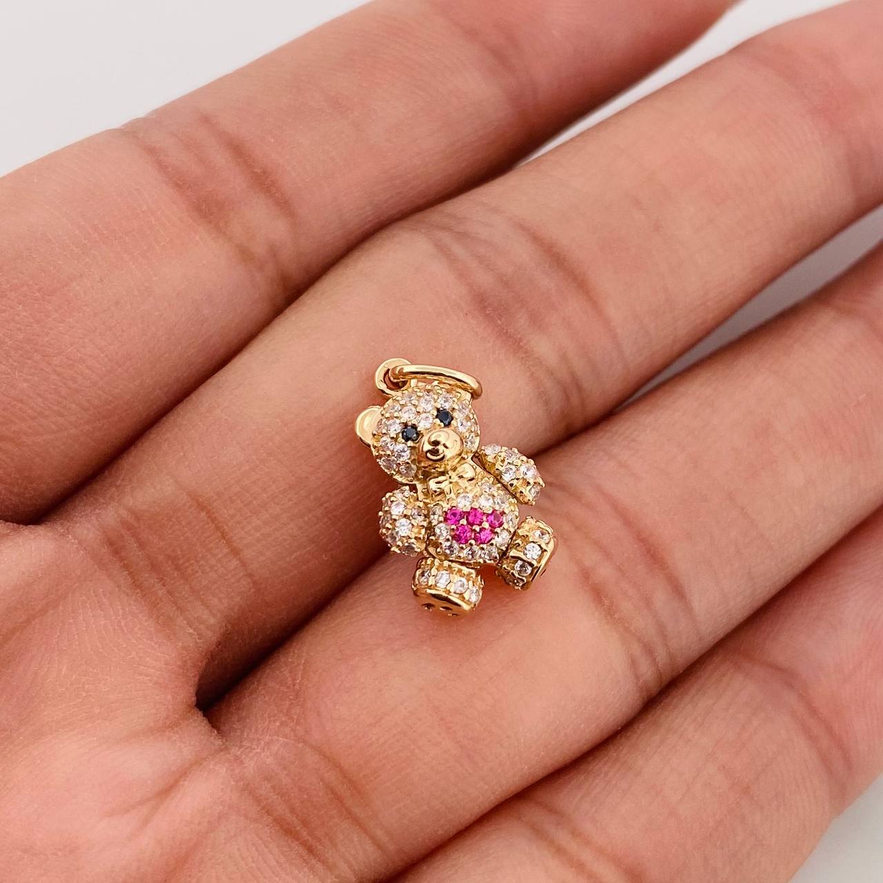 Dije Oso Articulado 2.65g / 3/4 in Oro Amarillo 18K