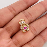 Dije Oso Articulado 2.65g / 3/4 in Oro Amarillo 18K