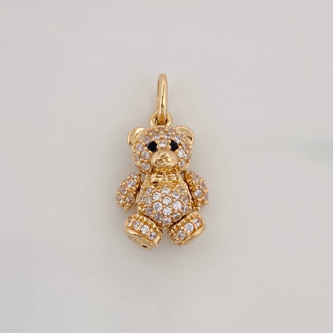 Pendant Articulated Bear 2.75g / 3/4 in Yellow Gold 18K