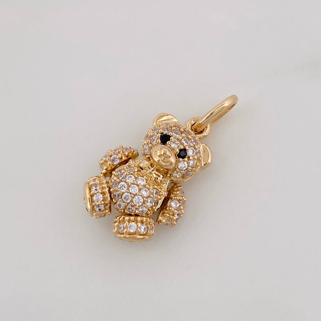 Pendant Articulated Bear 2.75g / 3/4 in Yellow Gold 18K