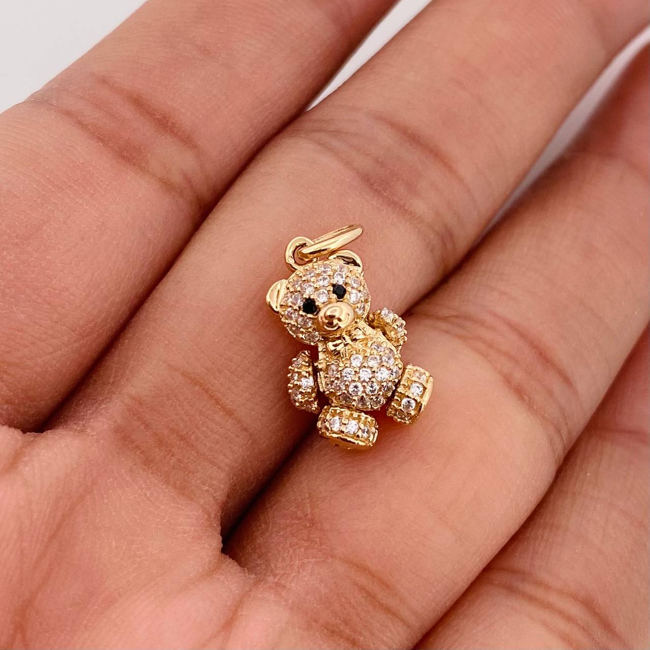 Pendant Articulated Bear 2.75g / 3/4 in Yellow Gold 18K