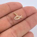 Jesus Fish Pendant 0.65gr / 1/2 in / 18K Gold