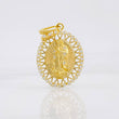 Pendant Virgin of Guadalupe 4.55g / 1 1/2 in Yellow Gold 18K