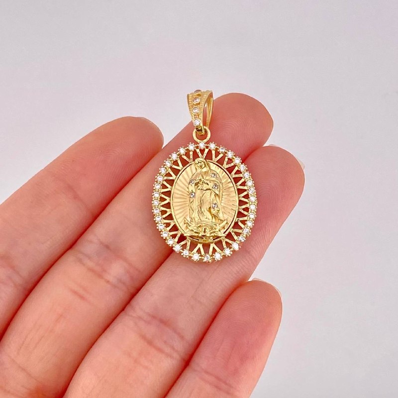 Dije Virgen de Guadalupe 4.5g / 1 1/2 in Oro Amarillo 18K