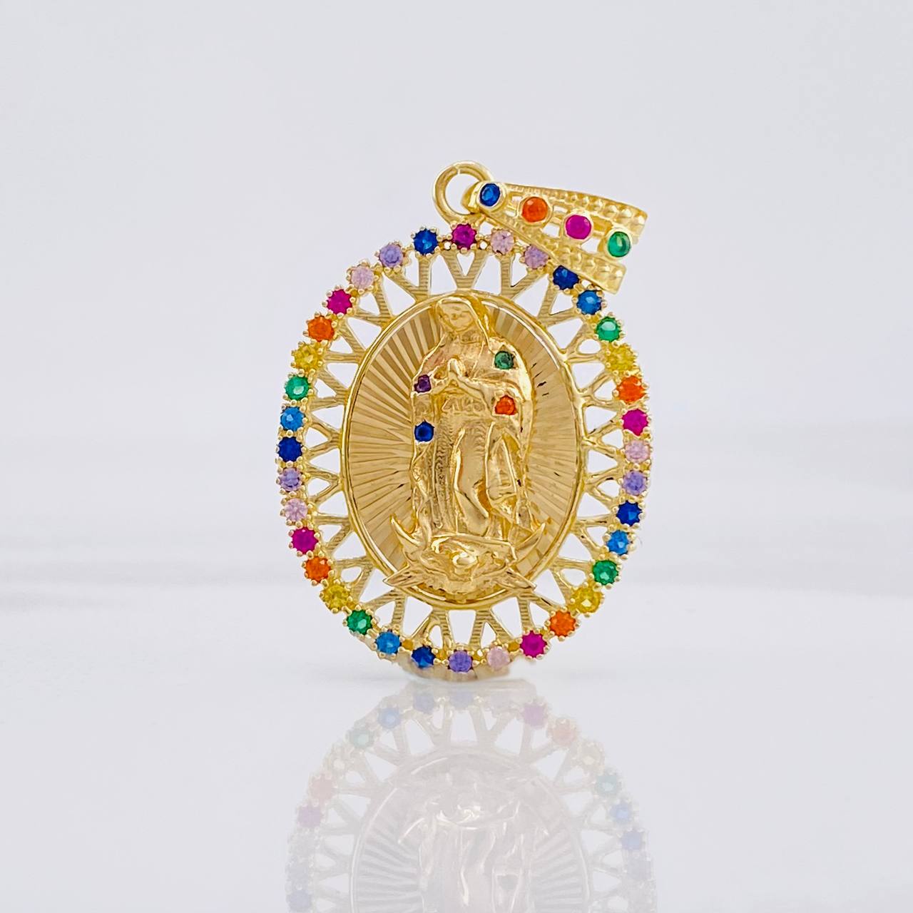 Dije Virgen de Guadalupe 4.65g / 1 1/2 in Oro Amarillo 18K