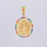 Pendant Virgin of Guadalupe 4.6g / 1 1/2 in Yellow Gold 18K