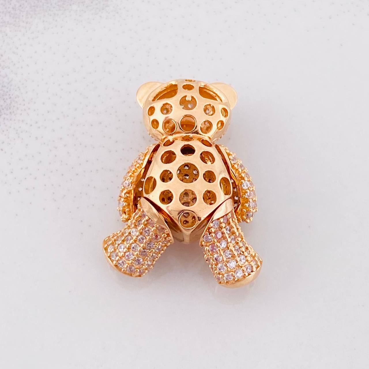 Pendant Articulated Bear 8.05g / 1 in Rose Gold 18K