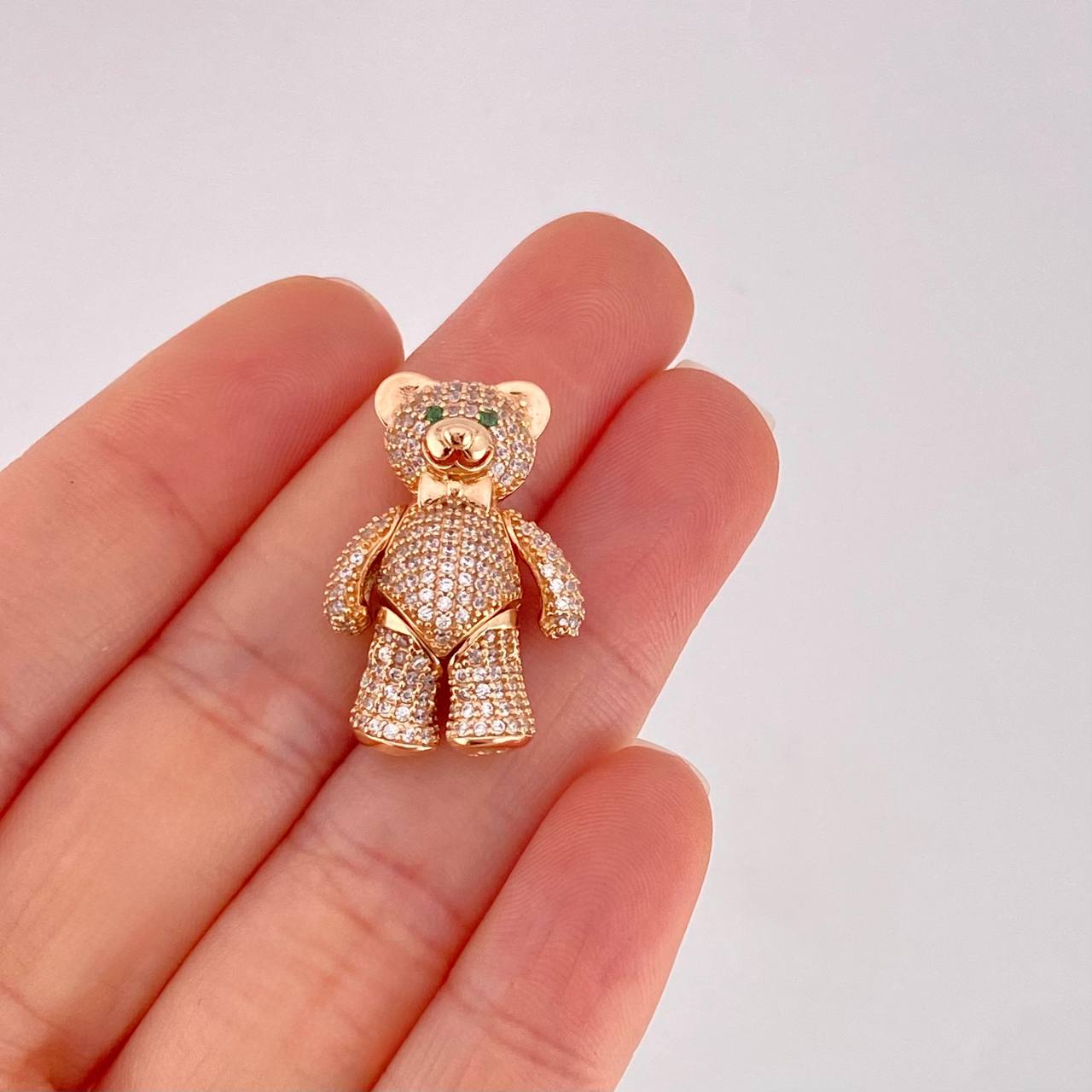 Pendant Articulated Bear 8.05g / 1 in Rose Gold 18K