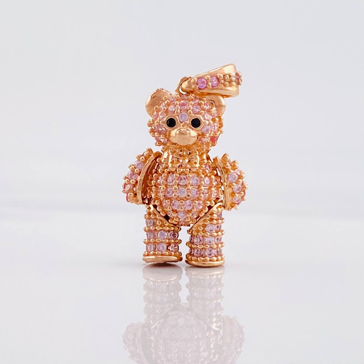 Dije Oso Articulado 3.6g / 1 in Oro Rosa 18K