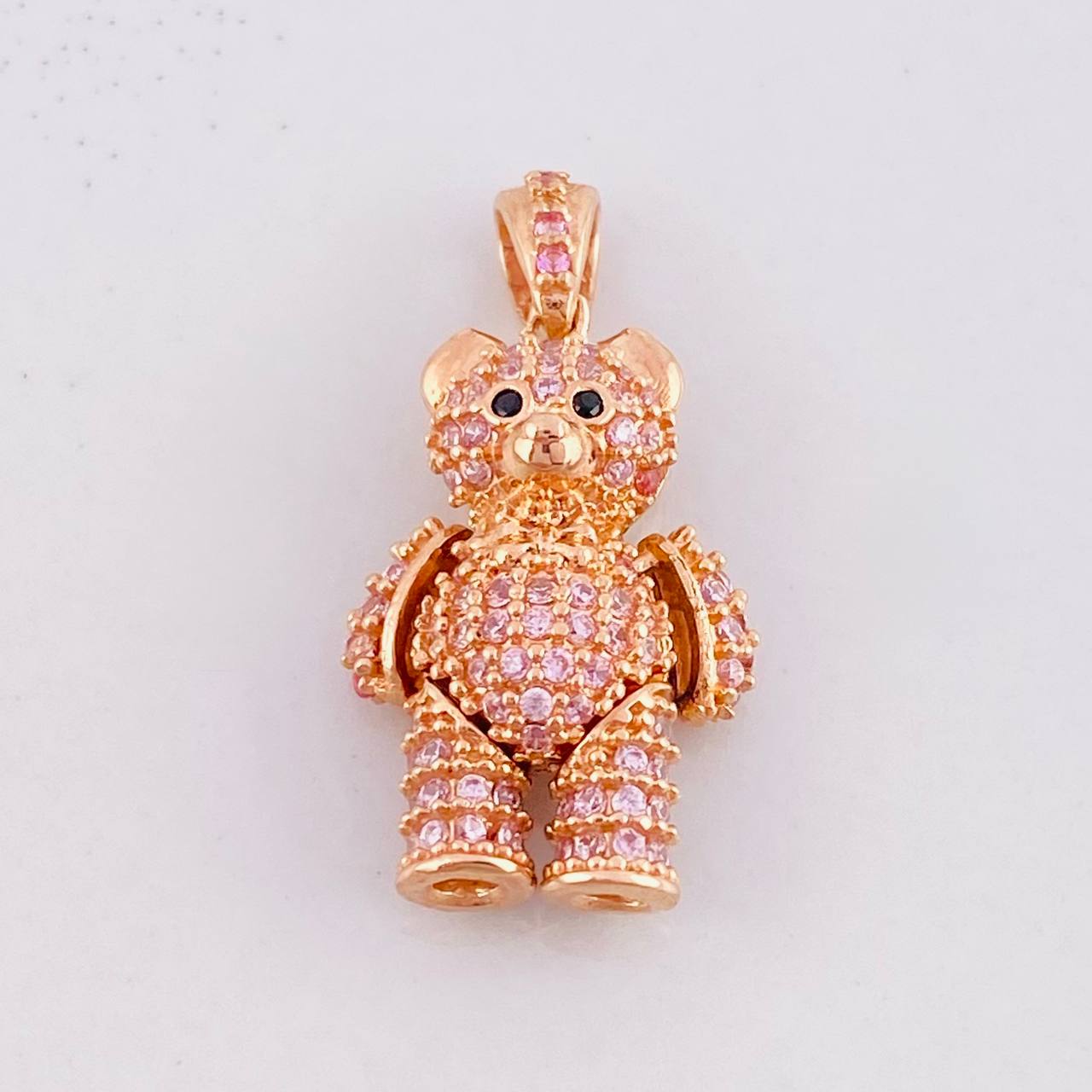 Dije Oso Articulado 3.6g / 1 in Oro Rosa 18K