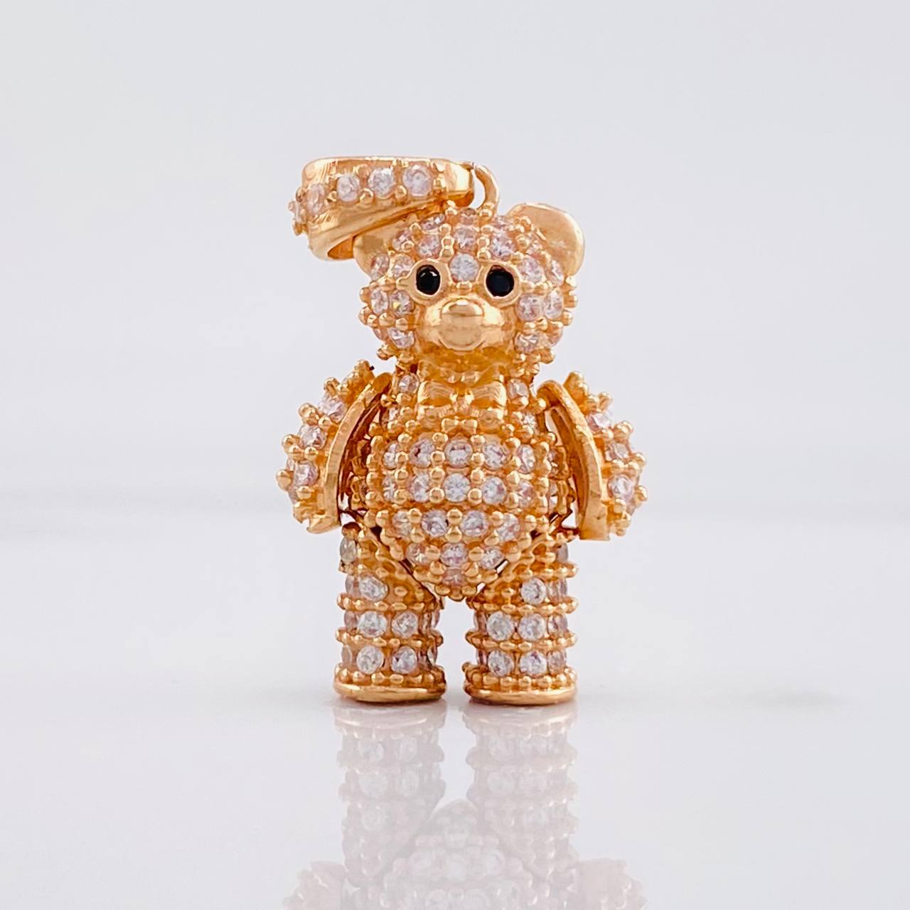 Dije Oso Articulado 3.65g / 1 in Oro Rosa 18K