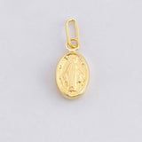 Pendant Miraculous Virgin 0.3g / 1/2 in Yellow Gold 18K