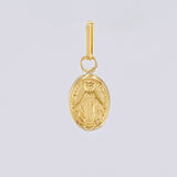 Pendant Miraculous Virgin 0.3g / 1/2 in Yellow Gold 18K