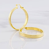 Hoop Earrings Fabi 5.65g / 1 1/2 in Yellow Gold 18K