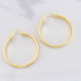 Hoop Earrings Fabi 5.65g / 1 1/2 in Yellow Gold 18K