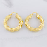 Hoop Earrings Fenix 8.45g / 1 1/2 in Yellow Gold 18K