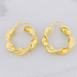 Hoop Earrings Nico 5.3g / 1 1/4 in Yellow Gold 18K