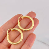 Hoop Earrings Lore 4.35g / 1 1/4 in 18K Yellow Gold