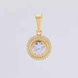 Pendant Dense Halo 4.8g / 1 in Yellow Gold 18K