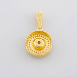 Pendant Dense Halo 4.8g / 1 in Yellow Gold 18K