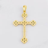 Pendant Clover Cross 5.9g / 2 in Yellow Gold 18K