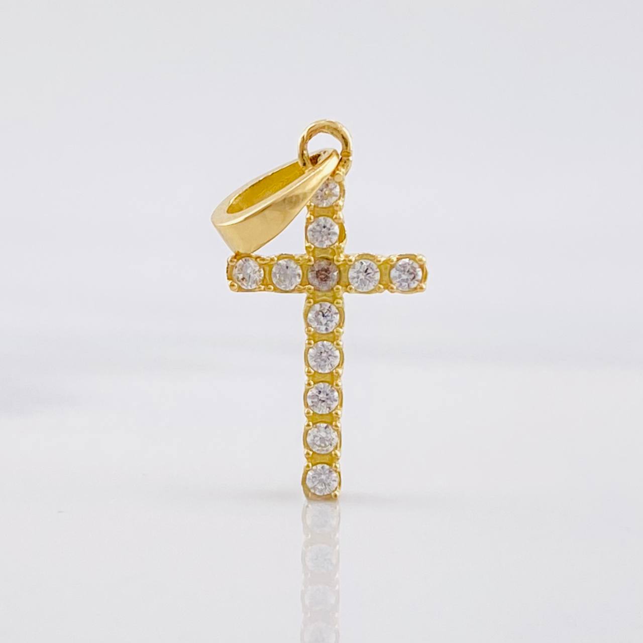 Pendant Cross 1.4g / 3/4 in Yellow Gold 18K
