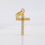 Pendant Cross 1.4g / 3/4 in Yellow Gold 18K
