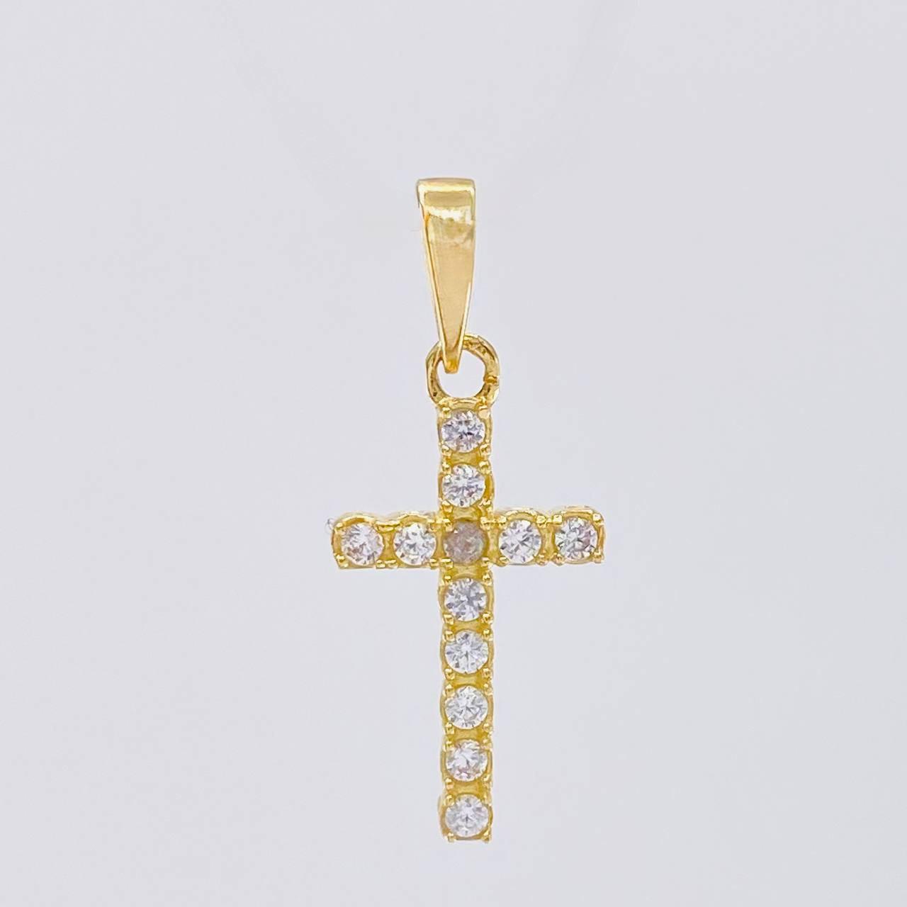Pendant Cross 1.4g / 3/4 in Yellow Gold 18K