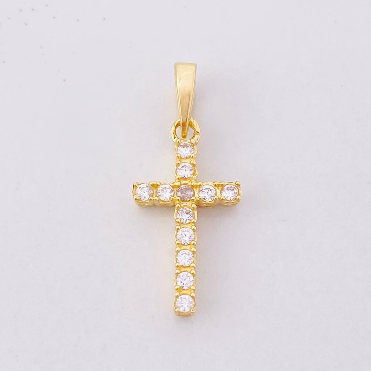 Pendant Cross 1.4g / 3/4 in Yellow Gold 18K