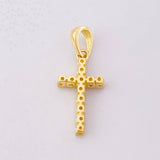 Pendant Cross 1.4g / 3/4 in Yellow Gold 18K